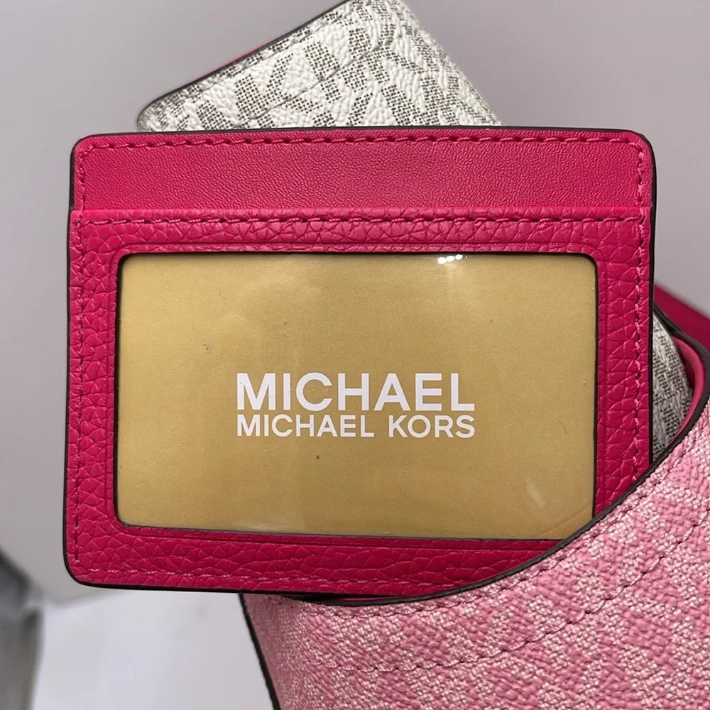 MICHAEL KORS
Large Pebbled Leather Card Holder Case
Electric Pink 
NWT - Picture 3 of 16